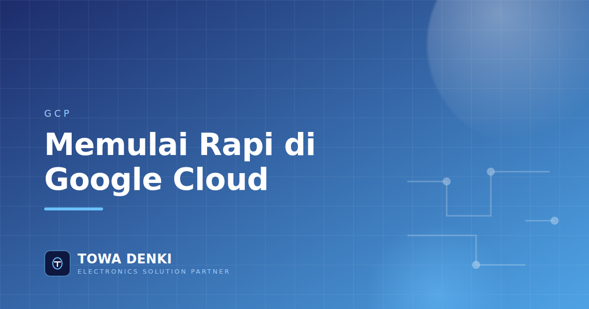 Ilustrasi penataan awal Google Cloud